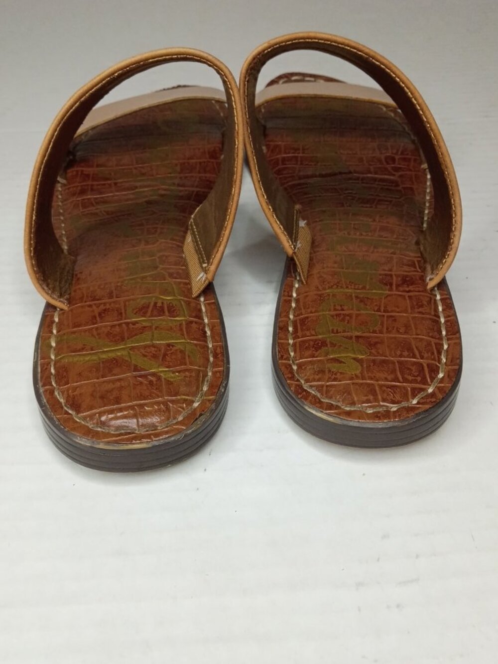 Sam Edelman Krista Tan Double Strap Slide Sandals Women’s Size 7.5M - Picture 6 of 11